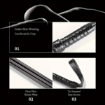 Premium Leather Flogger with Adjustable Rattan Paddle for Couple Intimate Role Play - Image 4