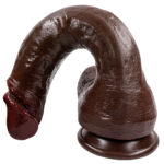 Multi-Size Black Coffee Ultra-Thick Dildo Female Masturbator Soft Silicone Realistic Penis Masturbator Strong Suction Cup Male Masturbator Adult Sex Toy - Image 3