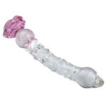 Dildo - 1pc Premium Glass Dildo, Glass Anal Plug, Glass Anal Beads for Couples, Adult Sex Toy for Men & Women - Image 3