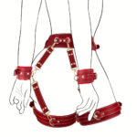 6PCS Adjustable BDSM Restraint Kit, Hand Ankle Thigh Cuffs Blindfold Cross Waist Strap Adult Couple Role Play Toy Set