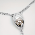 Metal Chastity Underwear Belt with Pearl Decor for Women Intimate Private Wear - Image 5