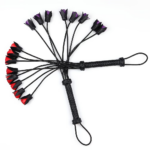 Hand Woven Rose Petal PU Leather Riding Crop Long Durable Equestrian Training Whip Horse Lover Gift