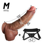 Multiple Sizes of Wearable Long Thick Dildos with Strong Suction Cups Thick and Bulky Dildos, Penis Wearing Toys Real Skin Soft Dildos G-spot Realistic Giant Curved Sex Toys for Men and Women - Image 8