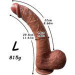 Large Long Realistic Fake Penis Masturbator for Women Soft Climax Adult Manual Thrusting Dildo Cone - Image 9