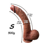 Large Long Realistic Fake Penis Masturbator for Women Soft Climax Adult Manual Thrusting Dildo Cone - Image 8
