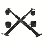 Adjustable Door Mount Cross Restraint Swing with Wrist Ankle Straps for Couple Intimate Role Play - Image 4