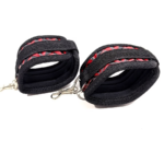 Adjustable Bondage Restraint Kit, Handcuffs Ankle Cuffs & Diamond Pattern Suspenders for Couple Intimate Role Play - Image 7