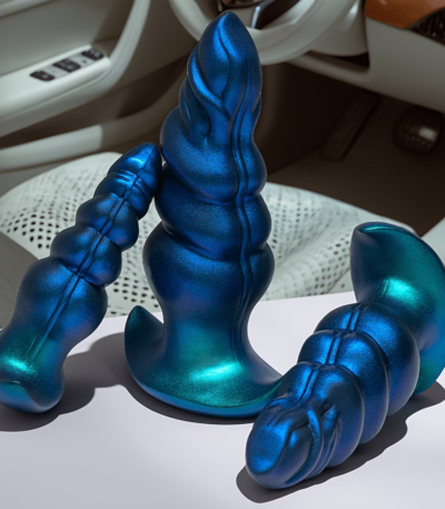 A premium silicone prostate massager with a wide safety t-shape base and a tapered bulbous shaft for pelvic floor muscle relaxation and wellness training.
