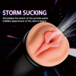 Realistic Soft Pocket Male Masturbator, Silent Manual Penis Trainer, Lifelike Vagina Texture Adult Sex Toy for Men - Image 2