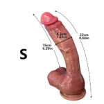 Realistic Ultra Soft Thick Medical Grade Liquid Silicone Suction Cup Male and Female Sex Toy - Image 6