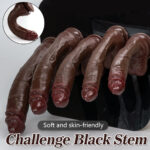 Multi-Size Black Coffee Ultra-Thick Dildo Female Masturbator Soft Silicone Realistic Penis Masturbator Strong Suction Cup Male Masturbator Adult Sex Toy - Image 6
