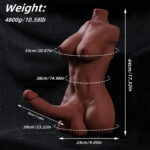 Lifelike Unisex Torso Love Doll with Realistic Dildo & Large Breasts, Soft Adult Intimate Toy for Men, Women & Couples - Image 2