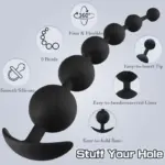 4-Size Silicone Pull Anal Beads Couples Toy - Image 6
