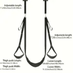 BDSM Restraint Set with Ropes, Straps & Swing - Image 5