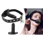 Lockable Real-Feel Dildo Mouth Gag Set - Image 3