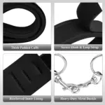 Couples BDSM Restraints Wrist & Thigh Cuffs - Image 5