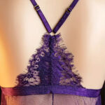 Purple Lace Babydoll Lingerie with Bow & Panty - Image 5