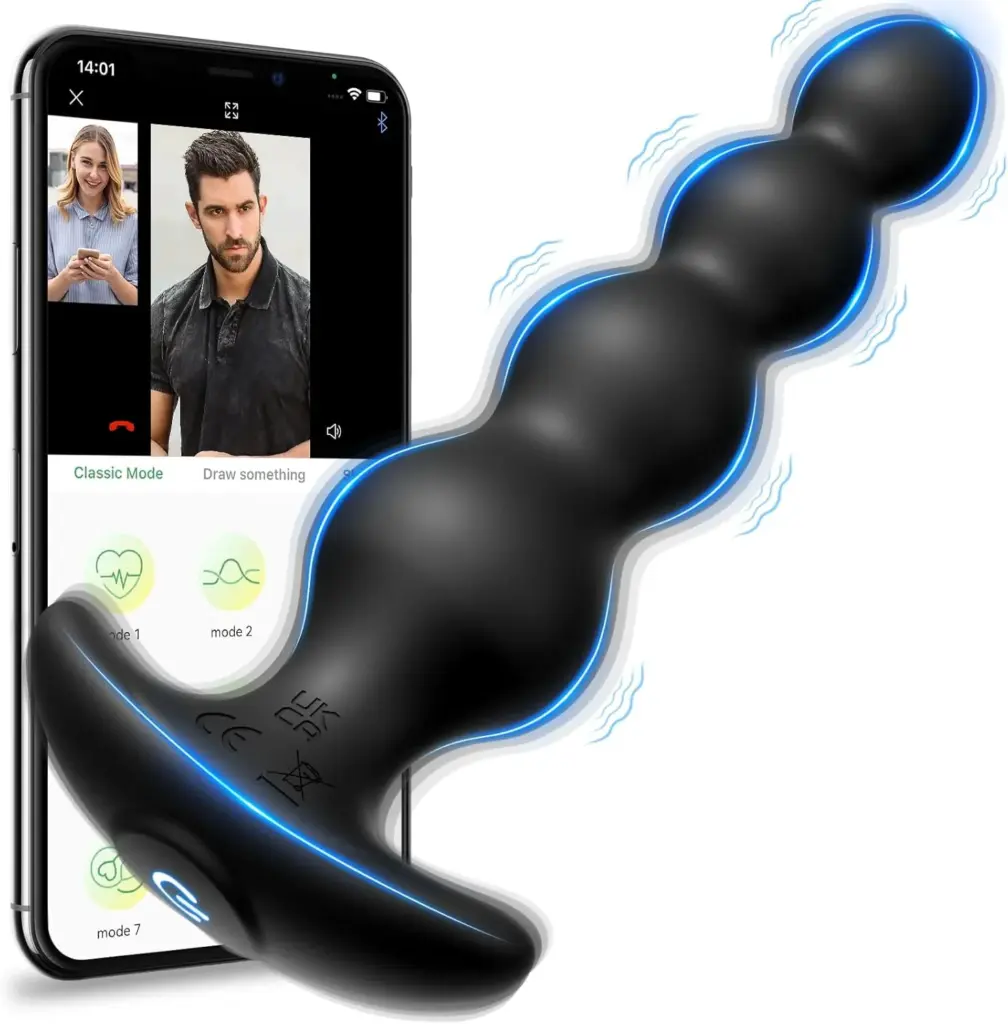 Smooth pullable anal beads couples intimate toy for bedroom couple private use