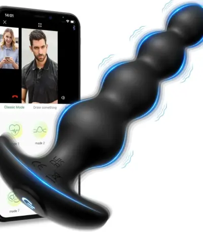 Smooth pullable anal beads couples intimate toy for bedroom couple private use