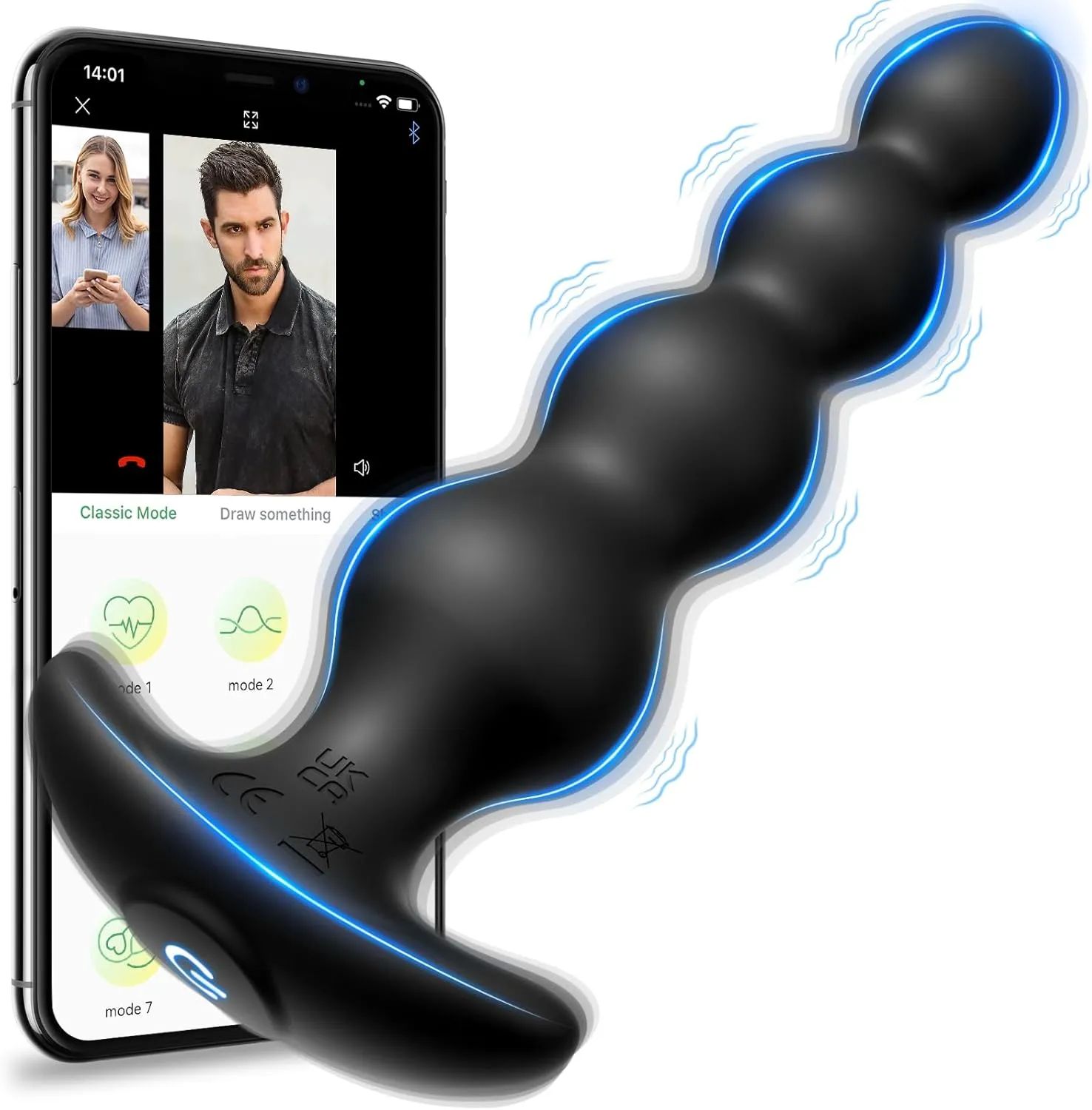 Smooth pullable anal beads couples intimate toy for bedroom couple private use