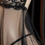 Allure Lace Patchwork Cami Nightdress & Thong Set - Image 3