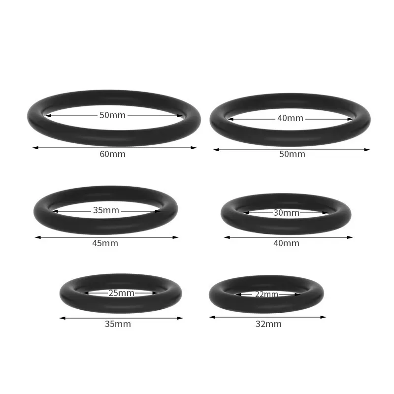M/L/XL Thick Silicone Cock Ring 3 Pack - Image 7