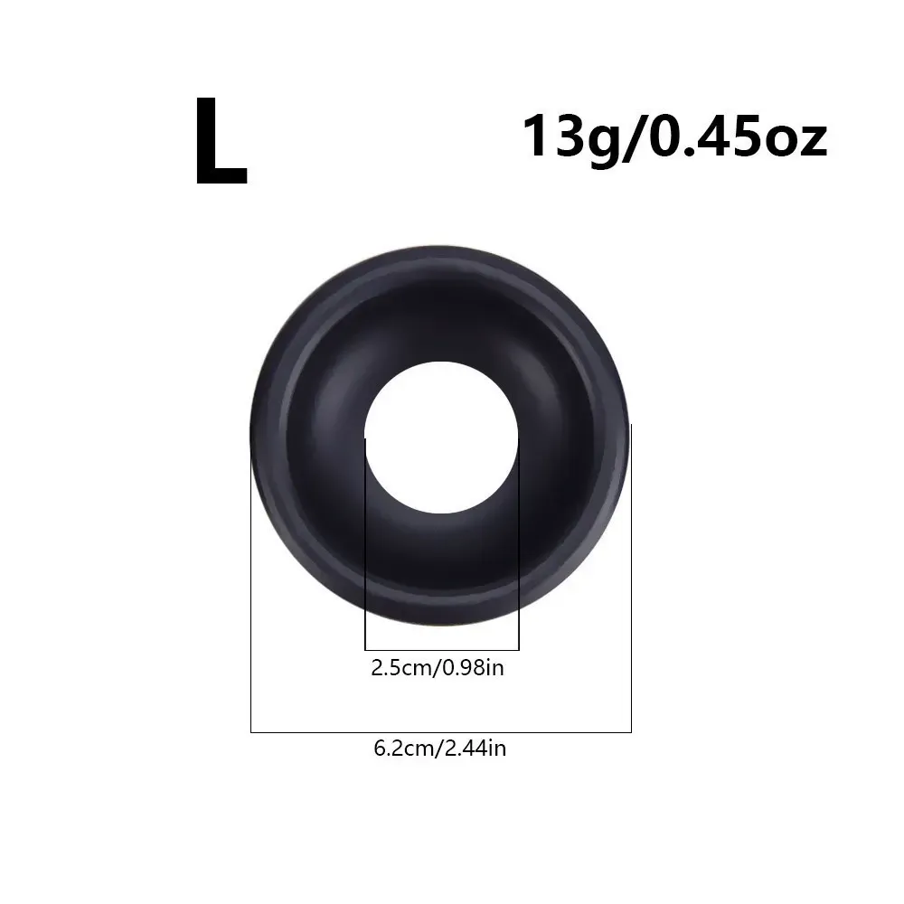 M/L/XL Thick Silicone Cock Ring 3 Pack - Image 5