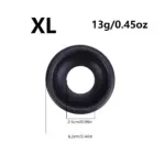 M/L/XL Thick Silicone Cock Ring 3 Pack - Image 4