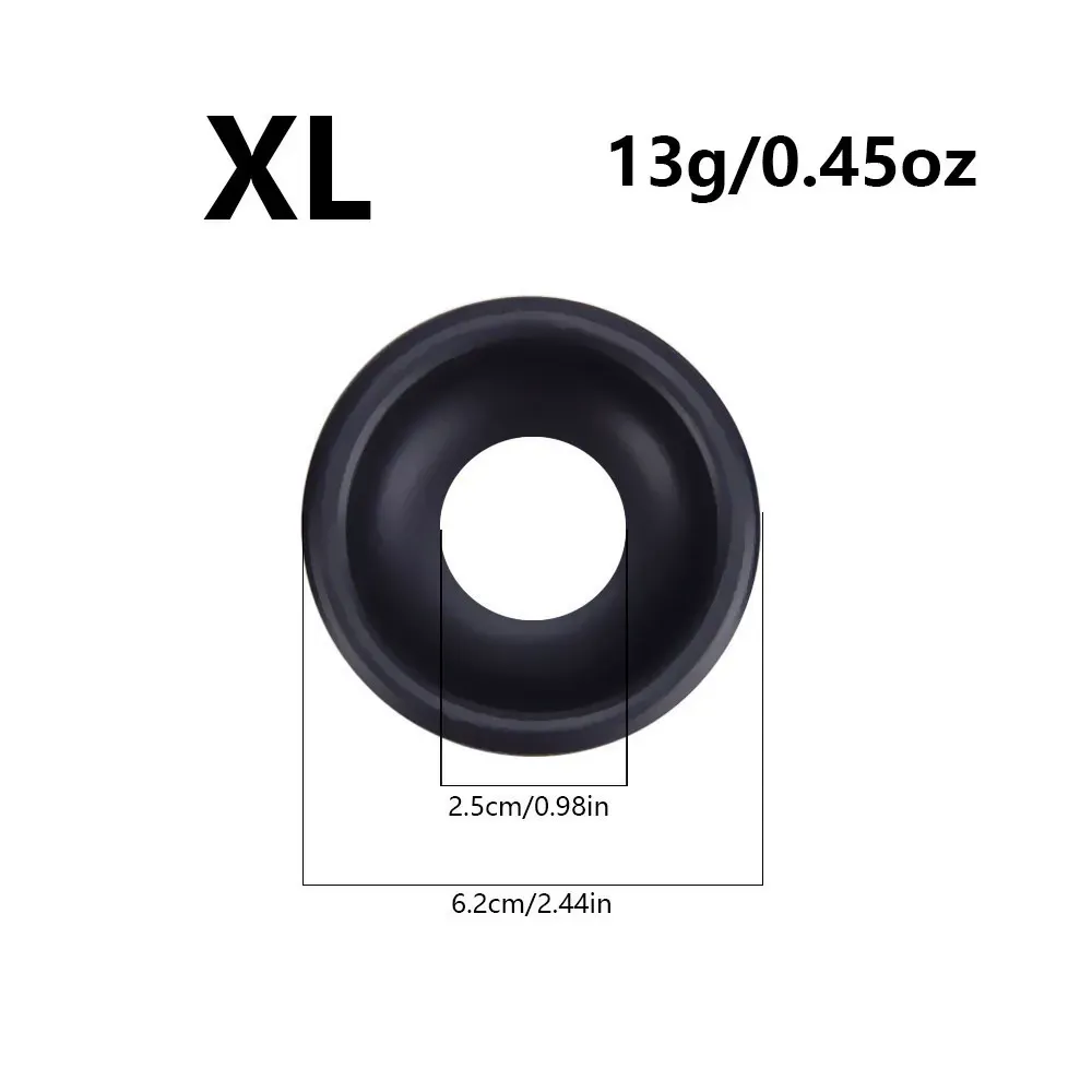 M/L/XL Thick Silicone Cock Ring 3 Pack - Image 4
