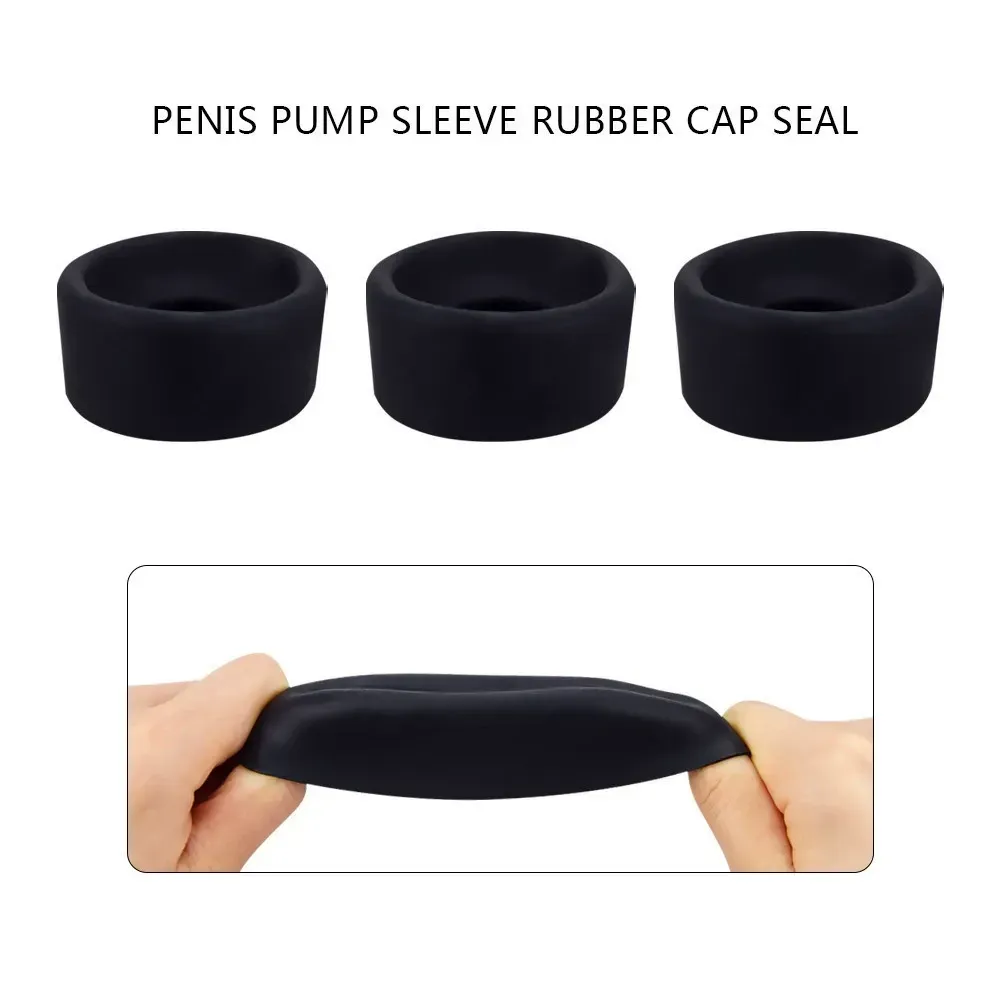 M/L/XL Thick Silicone Cock Ring 3 Pack - Image 3