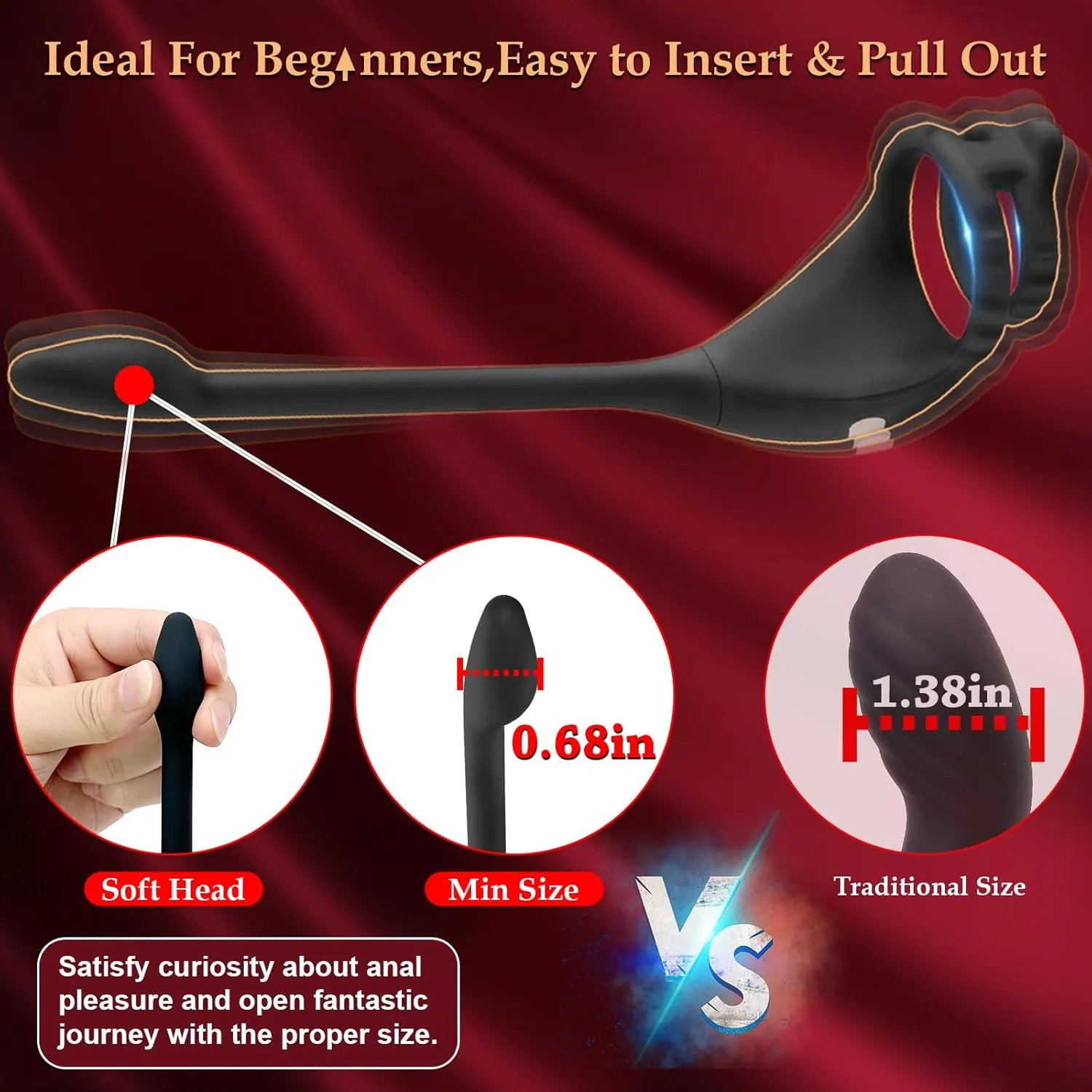 Dual Vibe Ring Prostate Massager with Remote - Image 7