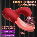4-in-1 Rose Lick & Suction Toy