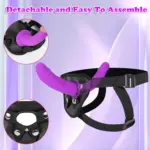 Hands-Free Double Silicone Strap-On Massager - Image 4