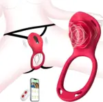 App Remote Rose Wearable Vibrator for Couples