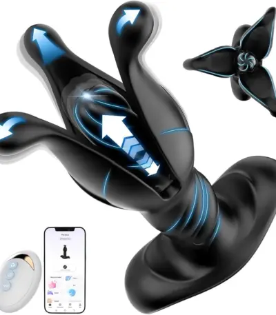 Grey soft silicone APP remote control dual-use intimate massager toy with multi motion modes for couples private bedroom use